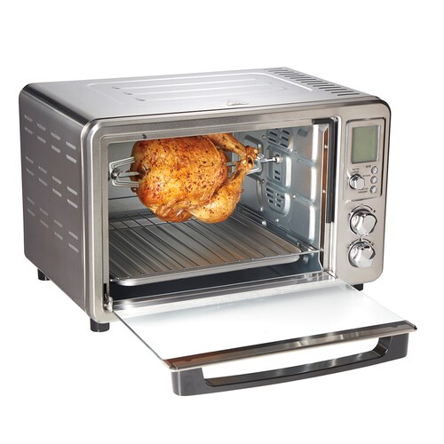 Horno Digital Hamilton Beach 31193 Con Freidora de Aire Acero Inoxidable.