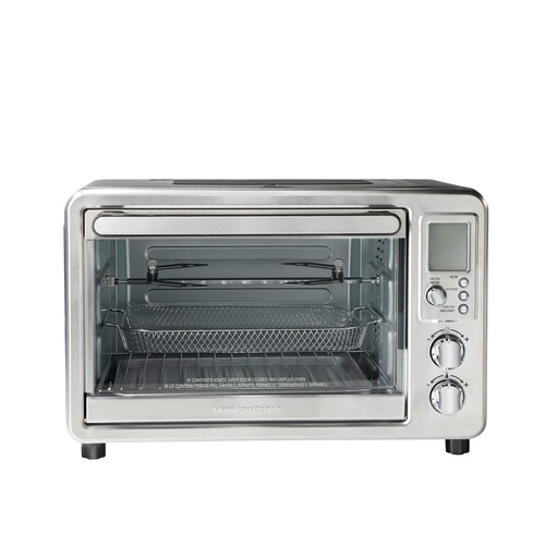 Horno Digital Hamilton Beach 31193 Con Freidora de Aire Acero Inoxidable.