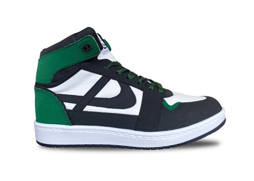 Tenis Panam Bota Coyote Bosque Negro/verde Hombre Mujer .