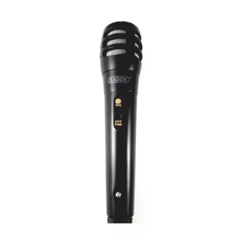 Microfono Alambrico Con 3 Metros De Cable Radox 490 225 negro