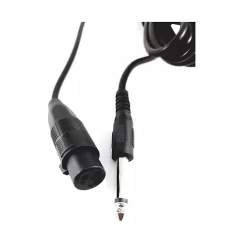 Microfono Alambrico Con 3 Metros De Cable Radox 490 225 negro