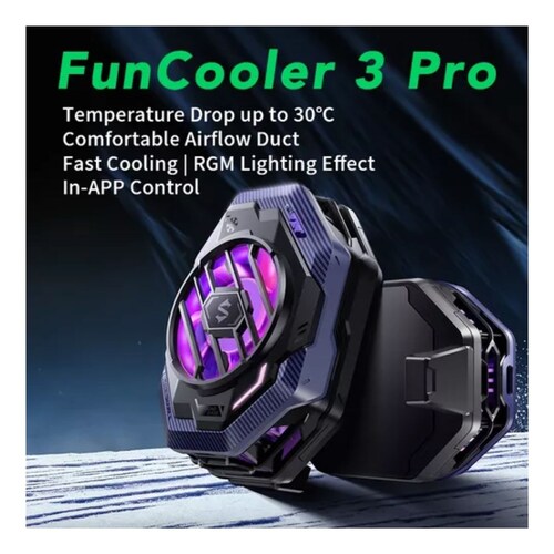Ventilador Para Celular Xiaomi Black Shark Funcooler 3 Pro negro