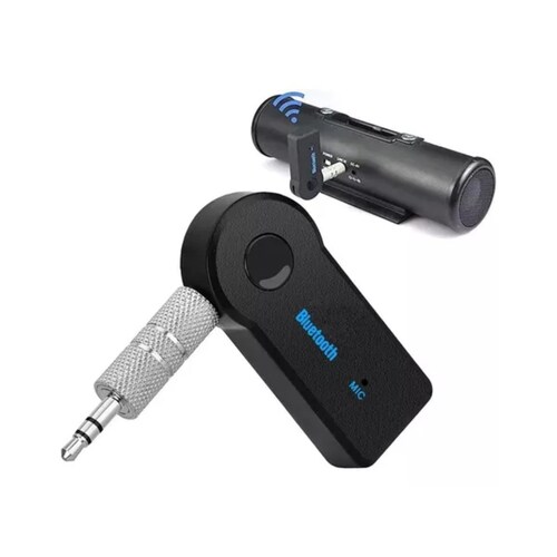 Adaptador Auxiliar Bluetooth 3 5 Jack Manos Libres Carrosb negro