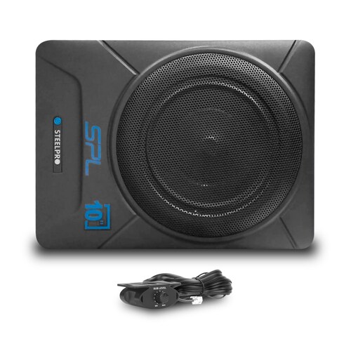 Subwoofer Amplificado 10 Steelpro Spl-10bass 800w Control Color Negro 