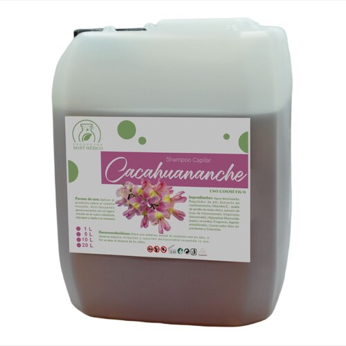Shampoo Capilar De Cacahuananche Cabello Sedoso (10 litros)