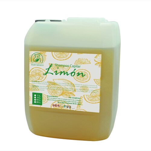 Shampoo Capilar De Limón Cuero Cabelludo Fuerte (5 litros)