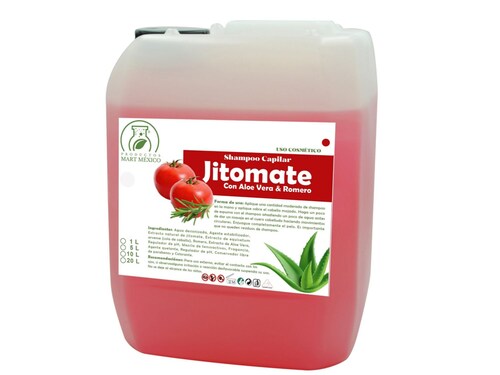 Shampoo Capilar Hare De Jitomate, Aloe Vera & Romero Stop Caída (5 litros)