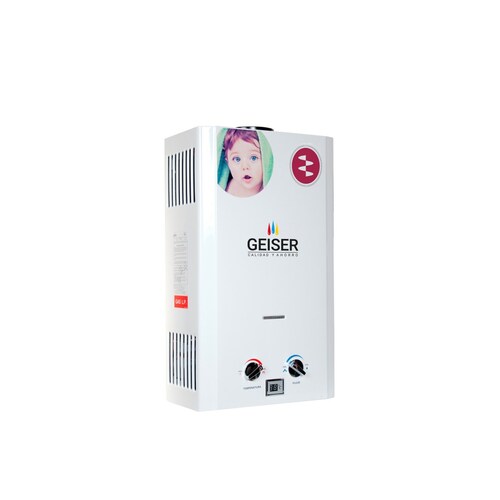 Calentador Boiler Geiser De Paso, Instantaneo, De Agua 10l gas LP.