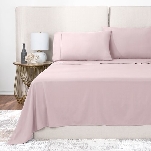 Sábanas King Size De Bambú / Bamboo Ultra Suaves Y Frescas Rosa ESQUIMAL.