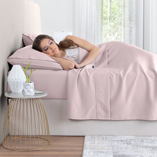 Sábanas King Size De Bambú / Bamboo Ultra Suaves Y Frescas Rosa ESQUIMAL.