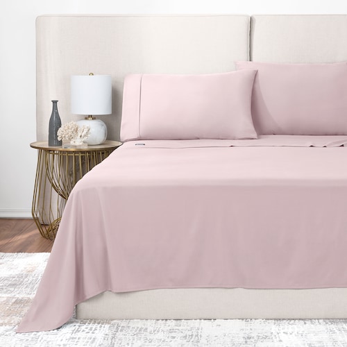 Sábanas Matrimonial De Bambú / Bamboo Ultra Suaves Y Frescas Rosa ESQUIMAL.