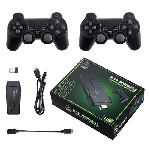 Consola de videojuegos Retro clásica M8, mando inalámbrico 1000 games, 4K, HDMI.