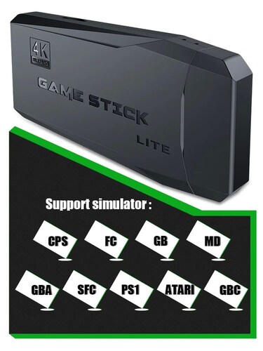Consola de videojuegos Retro clásica M8, mando inalámbrico 1000 games, 4K, HDMI.