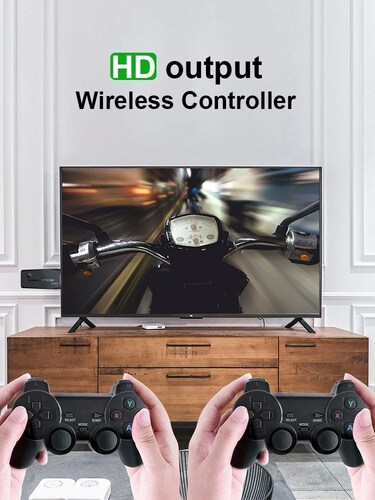 Consola de videojuegos Retro clásica M8, mando inalámbrico 1000 games, 4K, HDMI.