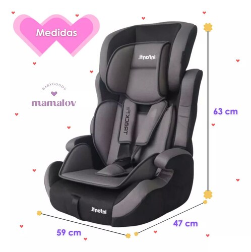 Autoasiento Booster Grupo 1, 2 Y 3 Infanti Track Fit - Negro