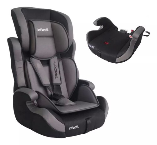 Autoasiento Booster Grupo 1, 2 Y 3 Infanti Track Fit - Negro