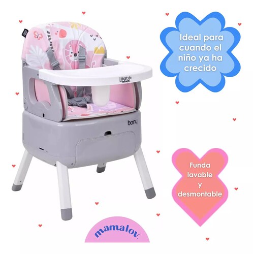 Silla 3 En 1 Bony Para Bebé Lifestyle By Infanti Rosa Bhc017