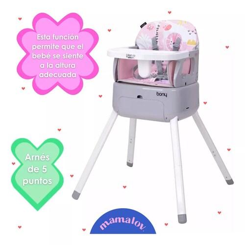 Silla 3 En 1 Bony Para Bebé Lifestyle By Infanti Rosa Bhc017