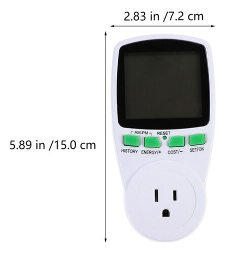 Medidor De Consumo Eléctrico Luz ,ahorrador De Electricidad blanco
