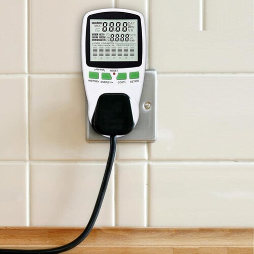 Medidor De Consumo Eléctrico Luz ,ahorrador De Electricidad blanco