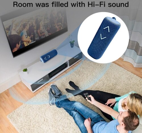 Bocina Bluetooth Portátil Altavoz Recargables Azul