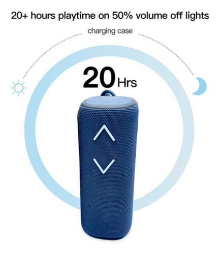 Bocina Bluetooth Portátil Altavoz Recargables Azul
