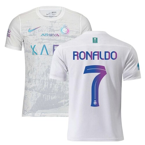 Jersey Al Nassr Arabia 2023/2024 Tercero Blanco Cristiano Ronaldo 7 Talla S
