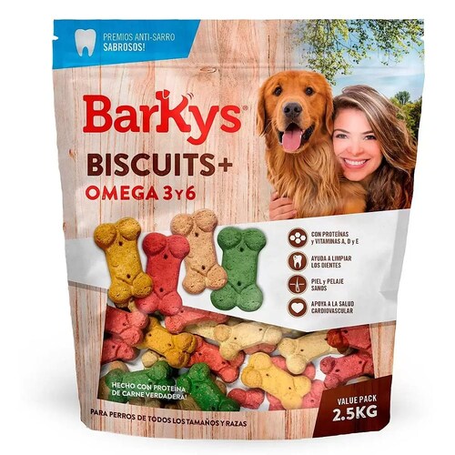 Barkys Biscuits con Omega 3 y 6 de 2.5 Kg.