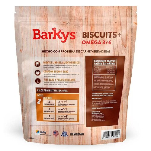 Barkys Biscuits con Omega 3 y 6 de 2.5 Kg.