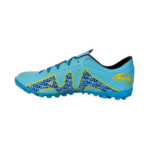 Tenis Futbol Rapido Fut7 Union Turquesa Amarillo.