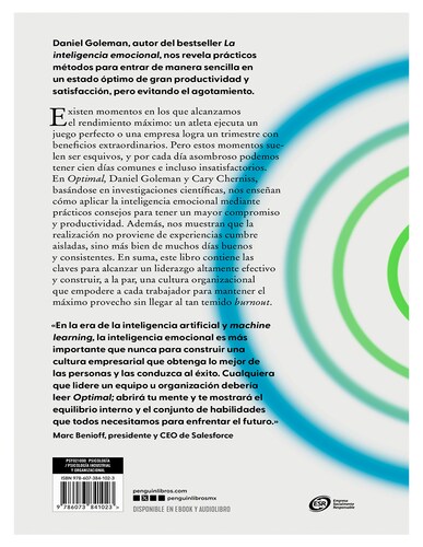 Libro Optimal Autor Cary Cherniss | Daniel Goleman.