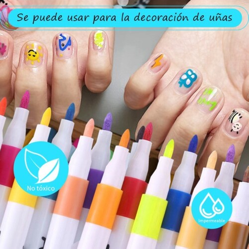 Plumones Punta Pincel Brush Pintura Acrílica 48pz