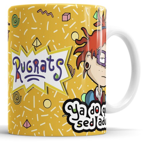 Set de 4 Tazas de ya do quiero ser adulto rugrats carlitos