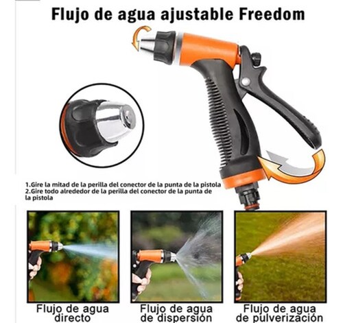 Bomba Agua Diafragma Alta Presión Con Hidrolavadora Portatil negro/naranja