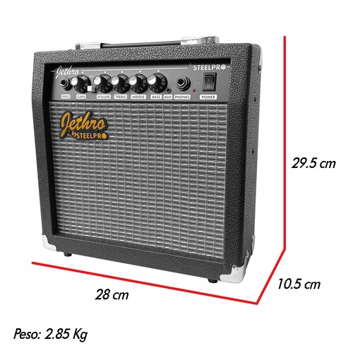 Amplificador Para Bajo Vintage 50w Jethro Steelpro.