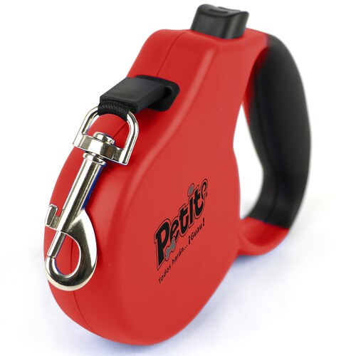 Correa Grande para Perro Petit Retráctil PRO Durable Rojo.