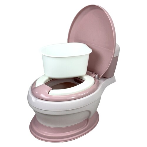 Baño entrenador para Niños Cojin Suave Antiderrapante Acolchado  - Rosa.
