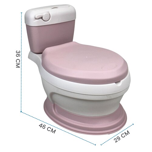 Baño entrenador para Niños Cojin Suave Antiderrapante Acolchado  - Rosa.