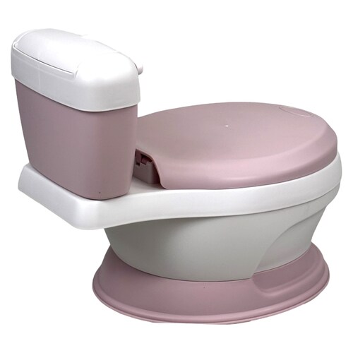 Baño entrenador para Niños Cojin Suave Antiderrapante Acolchado  - Rosa.