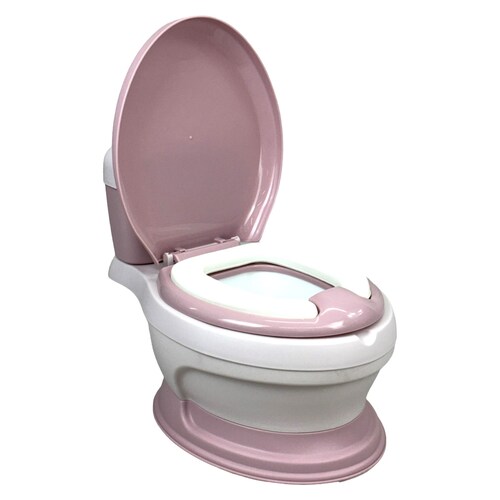 Baño entrenador para Niños Cojin Suave Antiderrapante Acolchado  - Rosa.