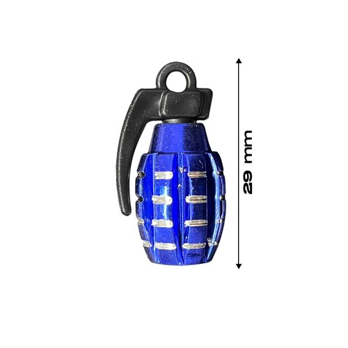 Tapón Pivote Cubre Válvula Bicicleta Moto Carro Azul