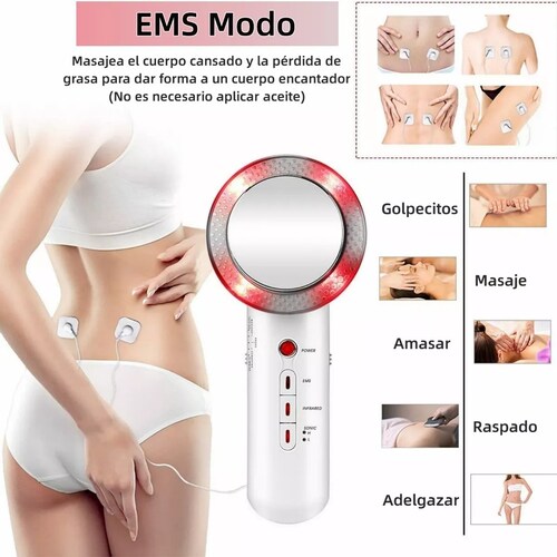 Cavitador Ultrasonico 3 En 1 P/ Masaje Corporal Adelgazante