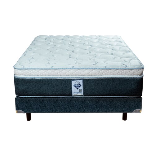 Colchón King Size Spring Air Gibson + Box + 2 Almohadas + Osito.