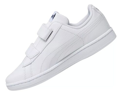 Tenis Casual Puma Up PS Color Blanco Verde Para Niño
