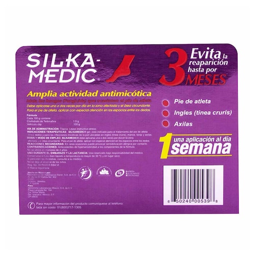 Silka Medic Gel Antimicótico Pie de Atleta 30 gramos