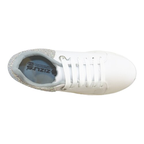 Tenis Blancos Para Novia Cómodos Plataforma Ligeros Zizu