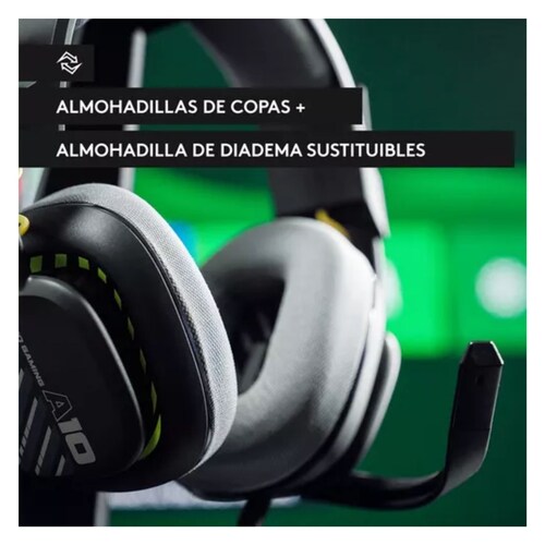 Audífonos Logitech Astro Con Micrófono Negro