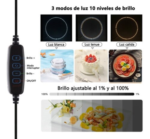 Caja De Luz Para Fotografía Plegable De 25cm 12x3 negro