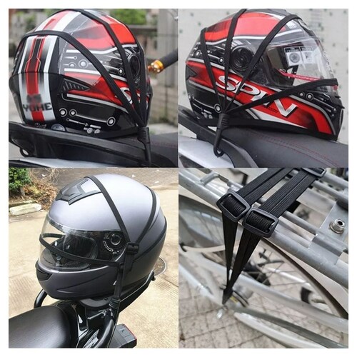 Redes Para Moto Para Sujetar Casco Portabultos negro
