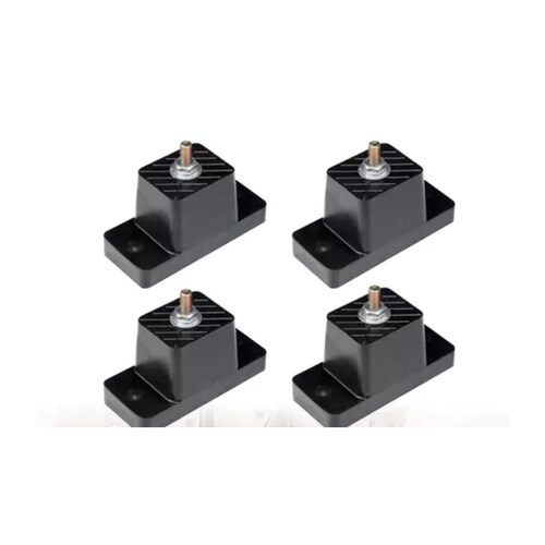 Base De Neopreno Para Condensador 4 Piezas negro